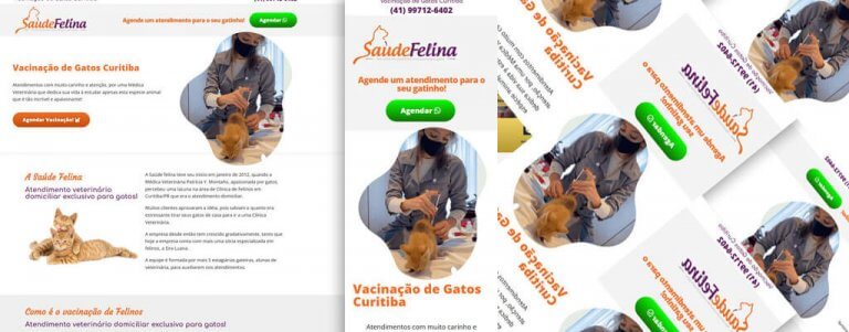 Criação de Landing Page para Veterinárias