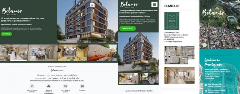 Criação de landing page para empreendimentos e construtoras